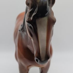 Vintage Brown Goebel Hummel Ceramic Bay Cob Horse